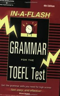 Image of In-a-Flash Grammar for the Toefl Exam Paperback