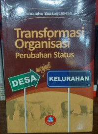 Image of Transformasi organisasi perubahan status desa menjadi kelurahan